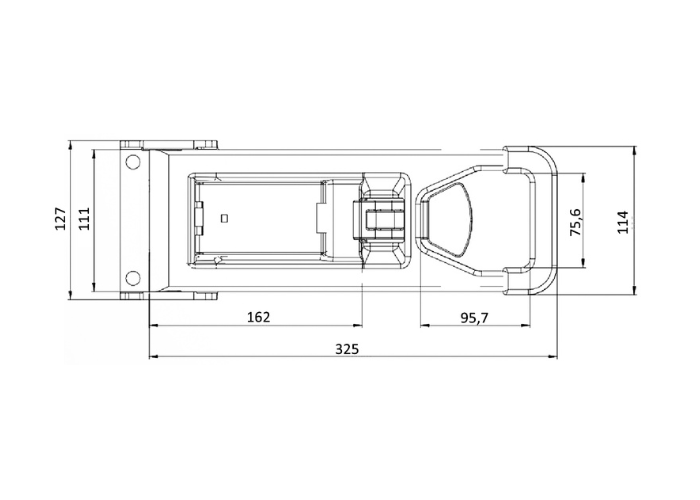 Fecho Externo GD 25 mm com Chave